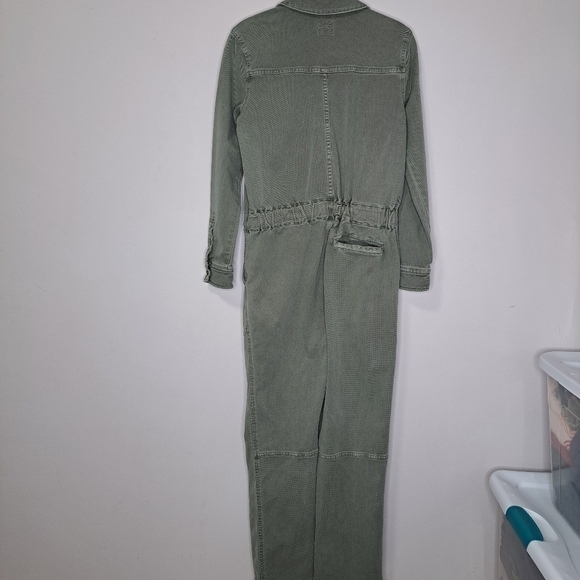 Faherty Overland Twill Jumpsuit olive XS NWT - Picture 8 of 10